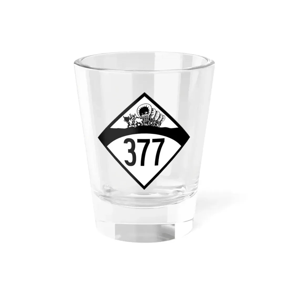 N-377 1950 (Nebraska) (Road Sign) Shot Glass 1.5oz 1.5oz - Go Mug Yourself