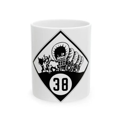 N-38 1926 (Nebraska) (Road Sign) White Coffee Mug 11oz - Go Mug Yourself
