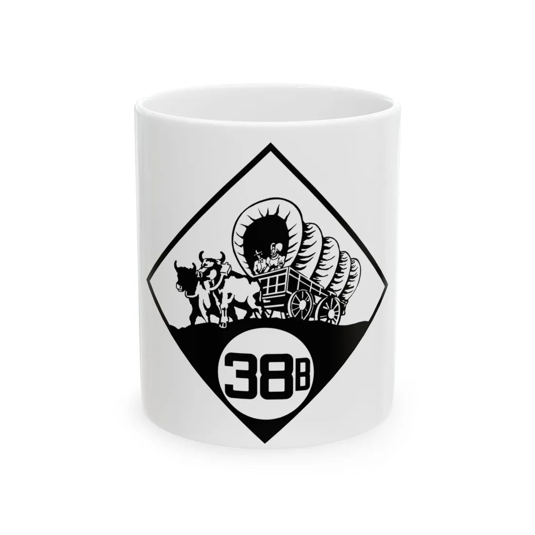 N-38B 1926 (Nebraska) (Road Sign) White Coffee Mug 11oz - Go Mug Yourself