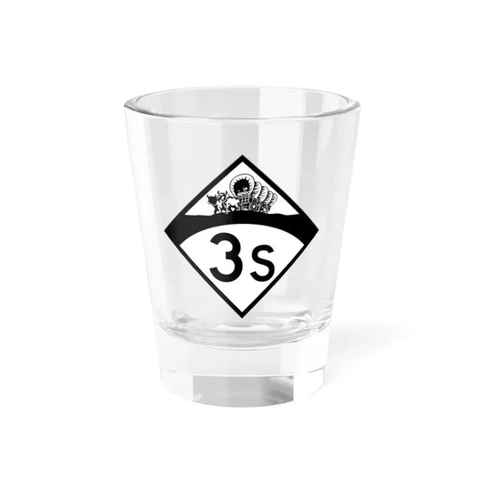 N-3S 1950 (Nebraska) (Road Sign) Shot Glass 1.5oz 1.5oz - Go Mug Yourself