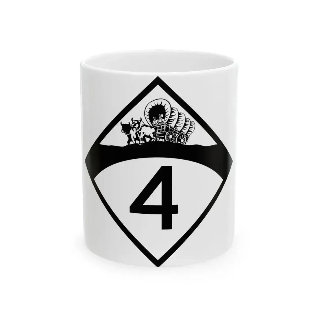 N-4 1950 (Nebraska) (Road Sign) White Coffee Mug 11oz - Go Mug Yourself