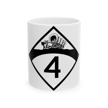 N-4 1950 (Nebraska) (Road Sign) White Coffee Mug 11oz - Go Mug Yourself