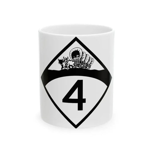 N-4 1950 (Nebraska) (Road Sign) White Coffee Mug 11oz - Go Mug Yourself