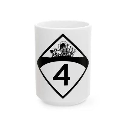 N-4 1950 (Nebraska) (Road Sign) White Coffee Mug 15oz - Go Mug Yourself