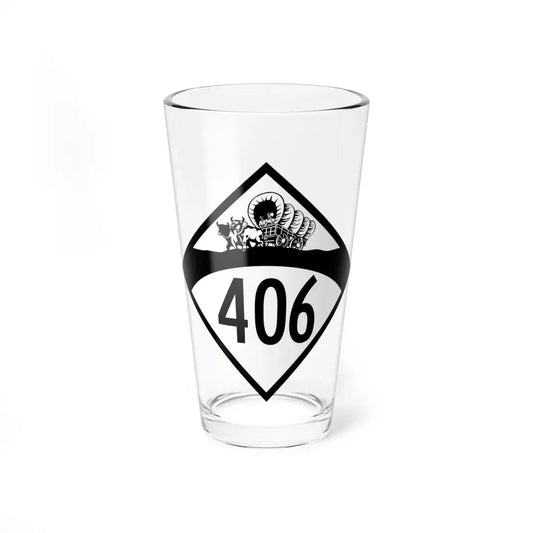 N-406 1950 (Nebraska) (Road Sign) Pint Glss 16oz 16oz - Go Mug Yourself