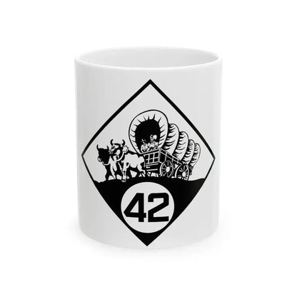 N-42 1926 (Nebraska) (Road Sign) White Coffee Mug 11oz - Go Mug Yourself