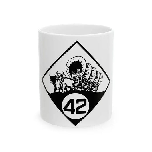 N-42 1926 (Nebraska) (Road Sign) White Coffee Mug 11oz - Go Mug Yourself