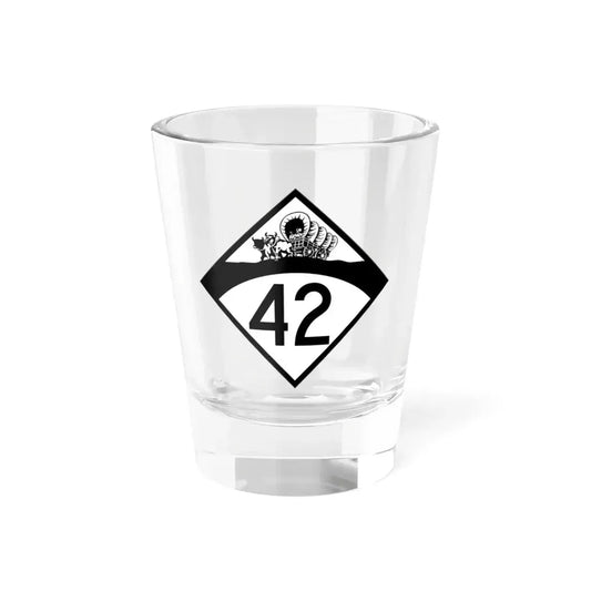N-42 1950 (Nebraska) (Road Sign) Shot Glass 1.5oz 1.5oz - Go Mug Yourself