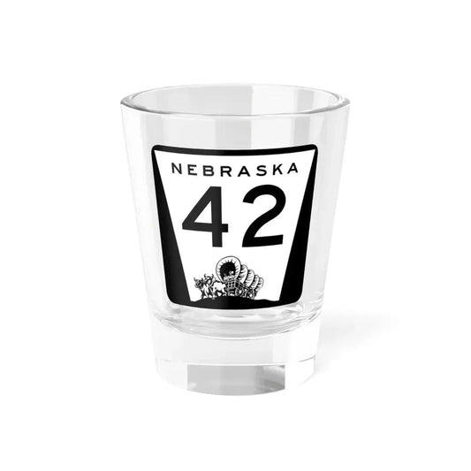 N-42 (Nebraska) (Road Sign) Shot Glass 1.5oz 1.5oz - Go Mug Yourself