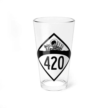 N-420 1950 (Nebraska) (Road Sign) Pint Glass 16oz 16oz - Go Mug Yourself