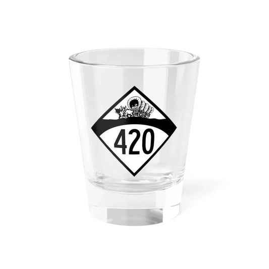 N-420 1950 (Nebraska) (Road Sign) Shot Glass 1.5oz 1.5oz - Go Mug Yourself