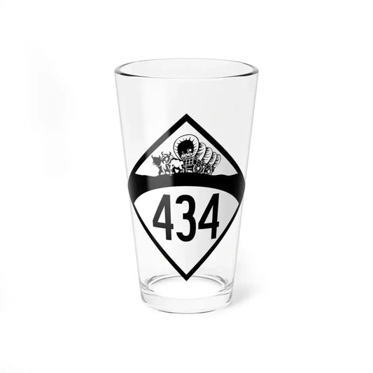 N-434 1950 (Nebraska) (Road Sign) Pint Glass 16oz 16oz - Go Mug Yourself