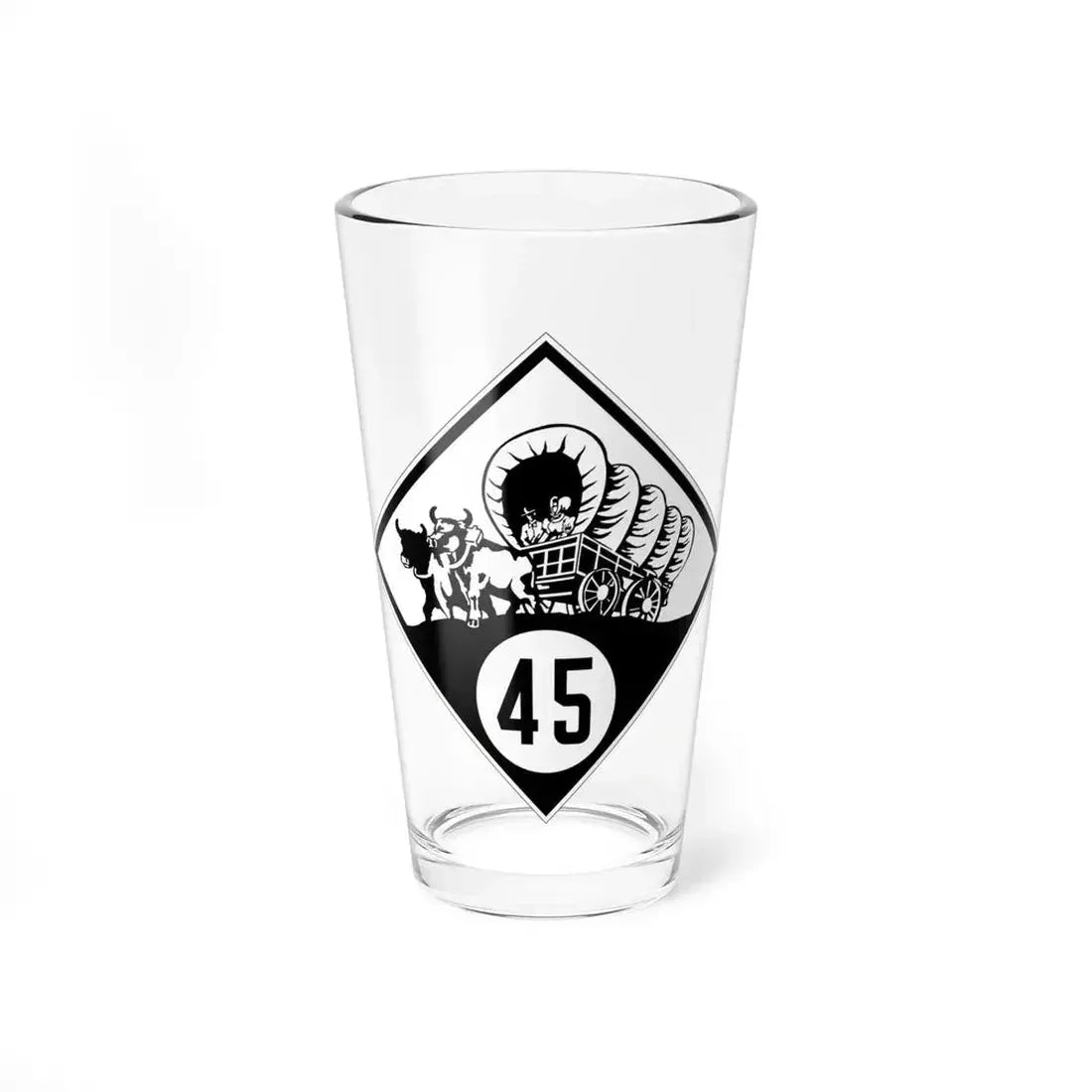 N-45 1926 (Nebraska) (Road Sign) Pint Glass 16oz 16oz - Go Mug Yourself