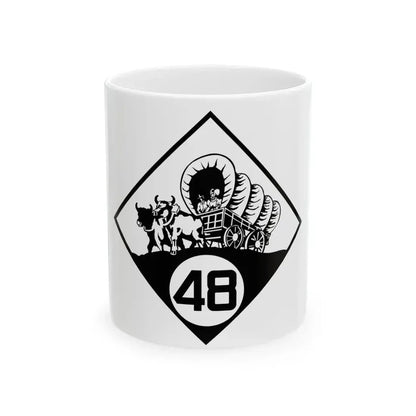 N-48 1926 (Nebraska) (Road Sign) White Coffee Mug 11oz - Go Mug Yourself