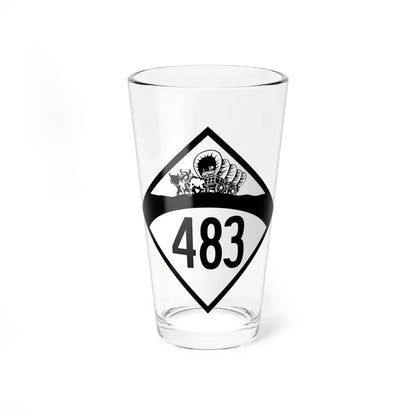 N-483 1950 (Nebraska) (Road Sign) Pint Glass 16oz 16oz - Go Mug Yourself