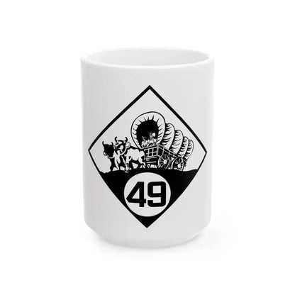 N-49 1926 (Nebraska) (Road Sign) White Coffee Mug 15oz - Go Mug Yourself
