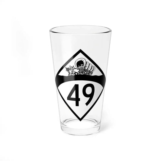 N-49 1950 (Nebraska) (Road Sign) Pint Glss 16oz 16oz - Go Mug Yourself