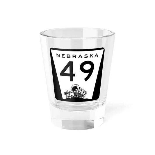 N-49 (Nebraska) (Road Sign) Shot Glass 1.5oz 1.5oz - Go Mug Yourself