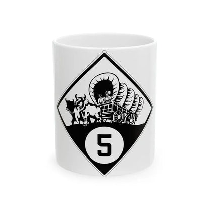 N-5 1926 (Nebraska) (Road Sign) White Coffee Mug 11oz - Go Mug Yourself