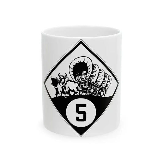 N-5 1926 (Nebraska) (Road Sign) White Coffee Mug 11oz - Go Mug Yourself