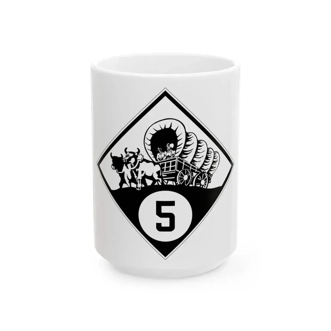 N-5 1926 (Nebraska) (Road Sign) White Coffee Mug 15oz - Go Mug Yourself