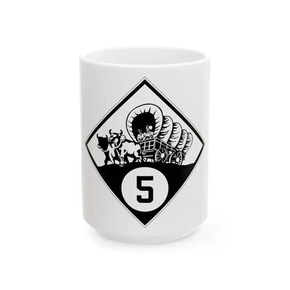 N-5 1926 (Nebraska) (Road Sign) White Coffee Mug 15oz - Go Mug Yourself