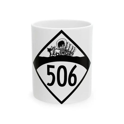 N-506 1950 (Nebraska) (Road Sign) White Coffee Mug 11oz - Go Mug Yourself