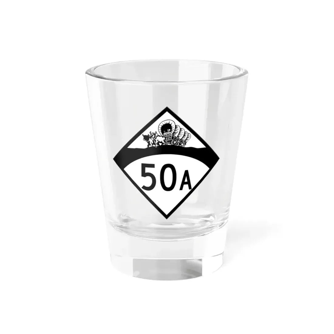 N-50A 1950 (Nebraska) (Road Sign) Shot Glass 1.5oz 1.5oz - Go Mug Yourself