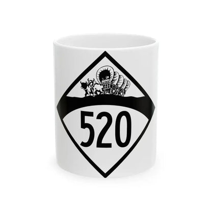 N-520 1950 (Nebraska) (Road Sign) White Coffee Mug 11oz - Go Mug Yourself