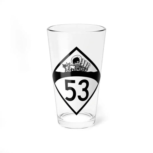 N-53 1950 (Nebraska) (Road Sign) Pint Glass 16oz 16oz - Go Mug Yourself