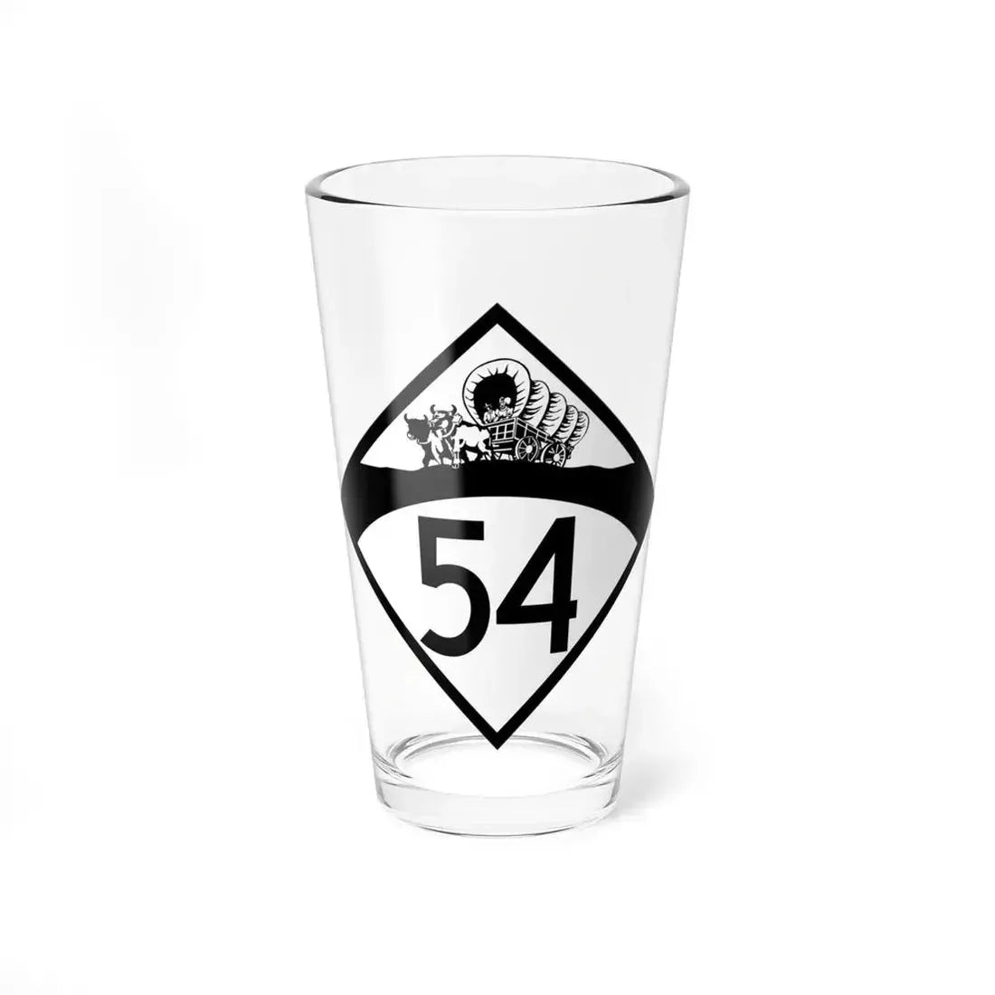 N-54 1950 (Nebraska) (Road Sign) Pint Glass 16oz 16oz - Go Mug Yourself