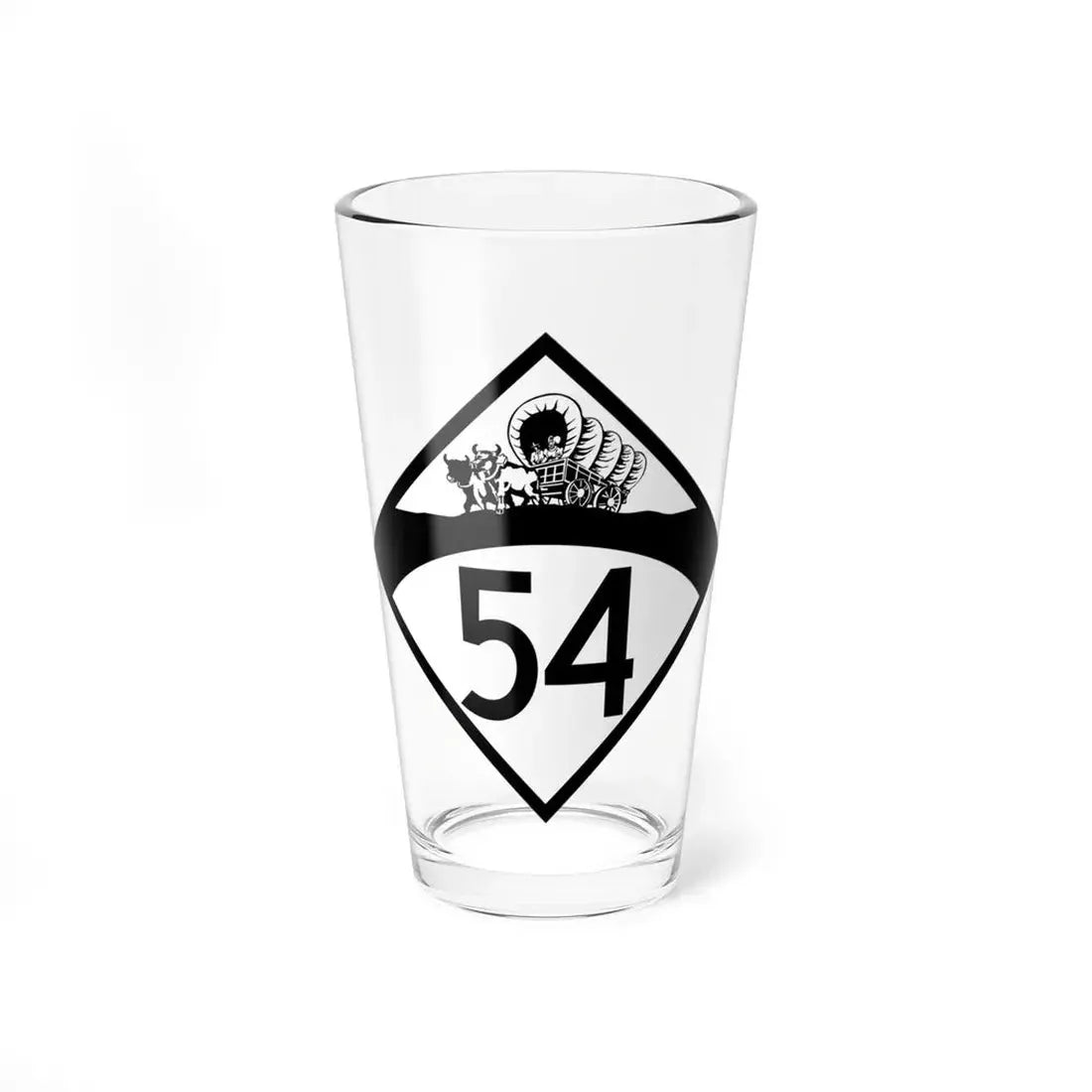 N-54 1950 (Nebraska) (Road Sign) Pint Glss 16oz 16oz - Go Mug Yourself