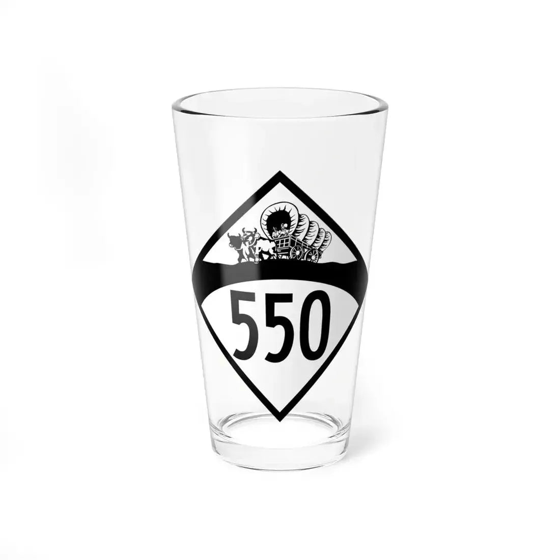 N-550 1950 (Nebraska) (Road Sign) Pint Glass 16oz 16oz - Go Mug Yourself