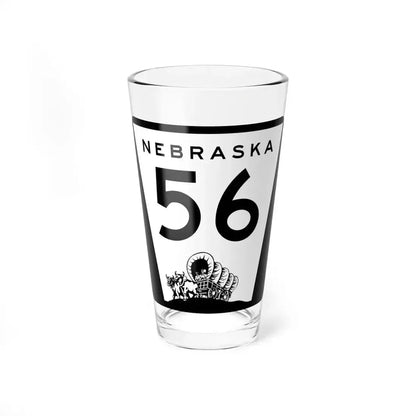 N-56 (Nebraska) (Road Sign) Pint Glass 16oz 16oz - Go Mug Yourself
