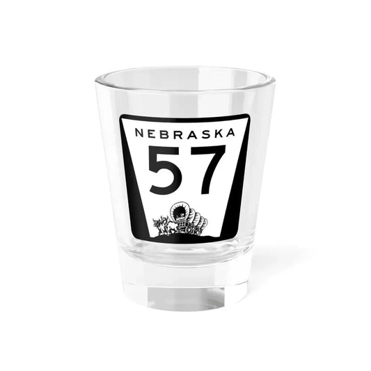 N-57 (Nebraska) (Road Sign) Shot Glass 1.5oz 1.5oz - Go Mug Yourself