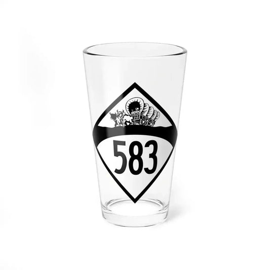 N-583 1950 (Nebraska) (Road Sign) Pint Glass 16oz 16oz - Go Mug Yourself
