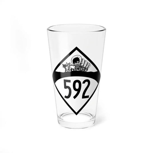 N-592 1950 (Nebraska) (Road Sign) Pint Glss 16oz 16oz - Go Mug Yourself