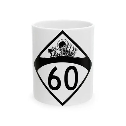 N-60 1950 (Nebraska) (Road Sign) White Coffee Mug 11oz - Go Mug Yourself