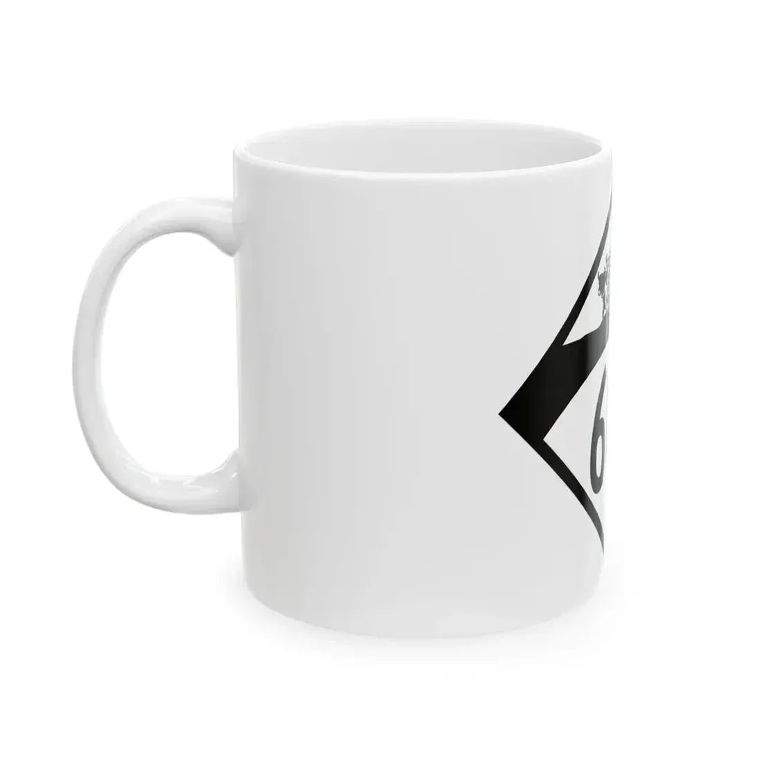 N-606 1950 (Nebraska) (Road Sign) White Coffee Mug - Go Mug Yourself