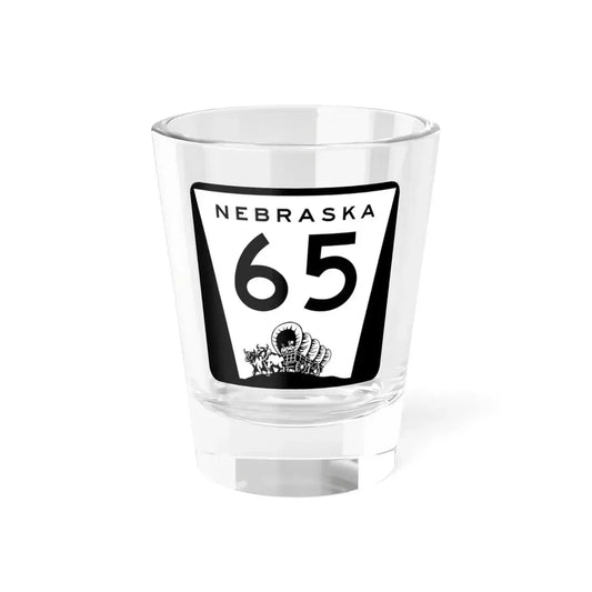 N-65 (Nebraska) (Road Sign) Shot Glass 1.5oz 1.5oz - Go Mug Yourself