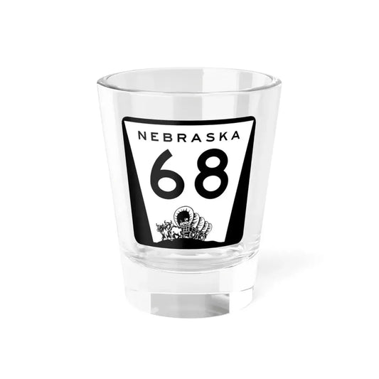 N-68 (Nebraska) (Road Sign) Shot Glass 1.5oz 1.5oz - Go Mug Yourself