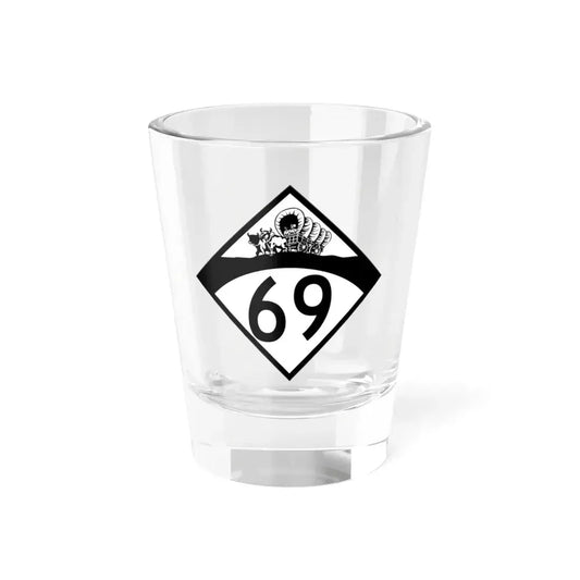 N-69 1950 (Nebraska) (Road Sign) Shot Glass 1.5oz 1.5oz - Go Mug Yourself