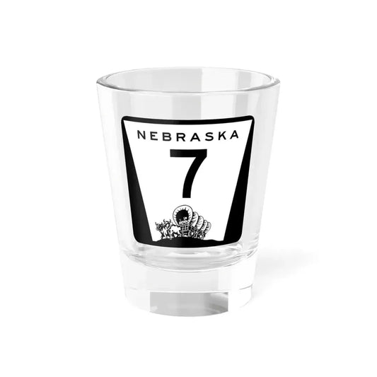 N-7 (Nebraska) (Road Sign) Shot Glass 1.5oz 1.5oz - Go Mug Yourself