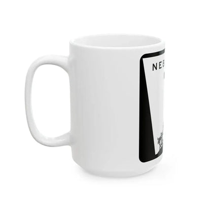 N-7 (Nebraska) (Road Sign) White Coffee Mug - Go Mug Yourself