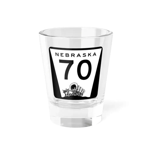 N-70 (Nebraska) (Road Sign) Shot Glass 1.5oz 1.5oz - Go Mug Yourself