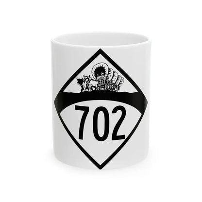 N-702 1950 (Nebraska) (Road Sign) White Coffee Mug 11oz - Go Mug Yourself