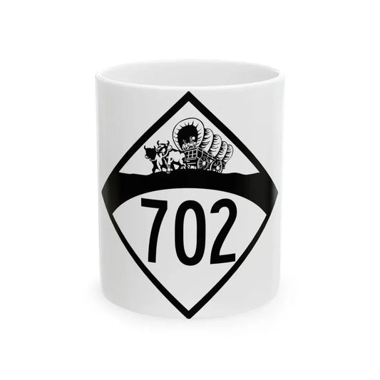 N-702 1950 (Nebraska) (Road Sign) White Coffee Mug 11oz - Go Mug Yourself