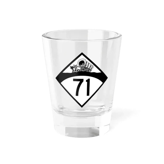 N-71 1950 (Nebraska) (Road Sign) Shot Glass 1.5oz 1.5oz - Go Mug Yourself