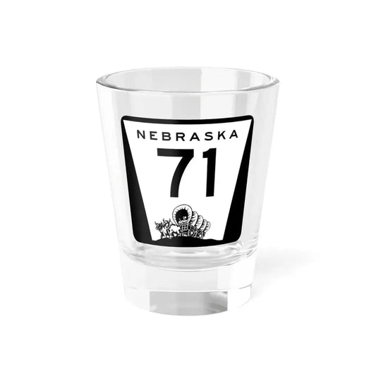 N-71 (Nebraska) (Road Sign) Shot Glass 1.5oz 1.5oz - Go Mug Yourself