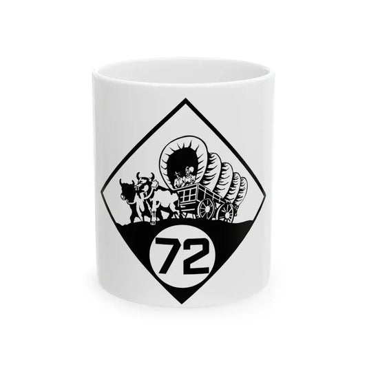 N-72 1926 (Nebraska) (Road Sign) White Coffee Mug 11oz - Go Mug Yourself